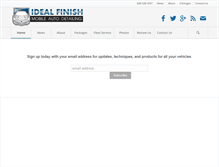 Tablet Screenshot of idealfinish.com